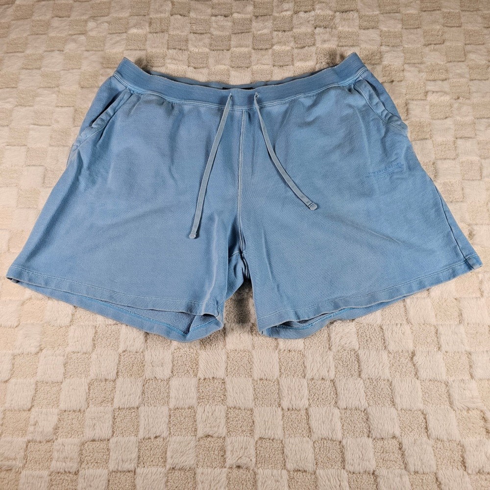 Vineyard Vines Mens XXL Blue French Terry Drawstring Sweat Shorts Lounge Beach